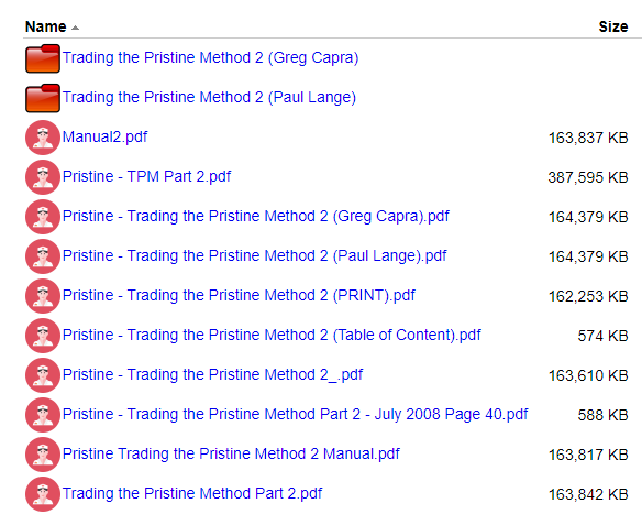 16 Modules of TPM 2 Trading The Pristine Method Part 2 2008 by Greg Capra and Paul Lange