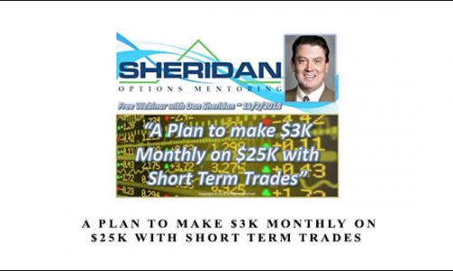 Dan Sheridan – A Plan to make $3k Monthly on $25k with Short Term Trades