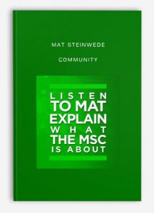 Mat Steinwede - Community