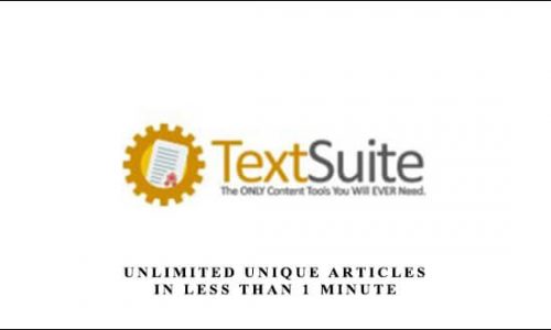 Text Suite – Unlimited Unique Articles In Less Than 1 Minute