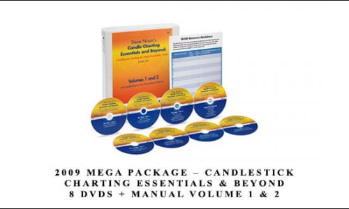 2009 Mega Package – CANDLESTICK CHARTING ESSENTIALS & BEYOND – 8 DVDs + Manual Volume 1 & 2 by Steve Nison