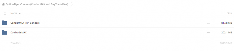 OptionTiger Courses (CondorMAX and DayTradeMAX)