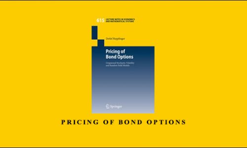 Pricing of Bond Options by Detlef Repplinger