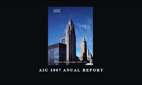 AIG 2007 Anual Report