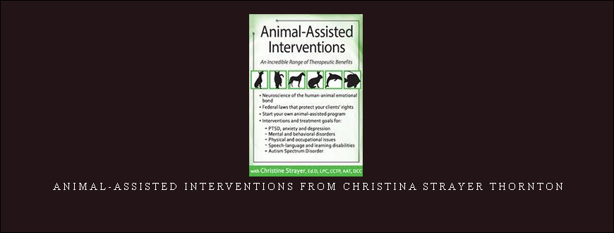 Animal-Assisted Interventions from Christina Strayer Thornton