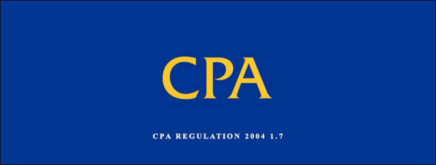 CPA Regulation 2004 1.7