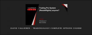 David Vallieres - Tradingology Complete Options Course