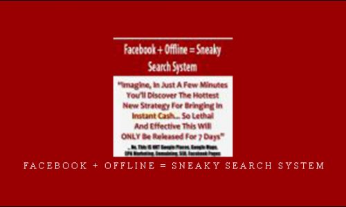 Facebook + Offline = Sneaky Search System