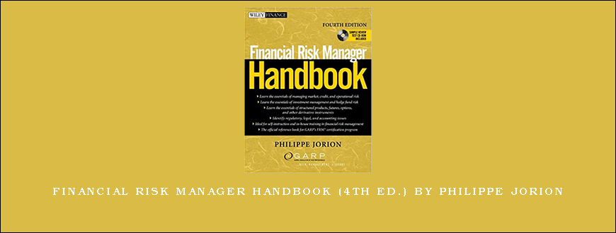 Financial Risk Manager Handbook (4th Ed.) by Philippe Jorion