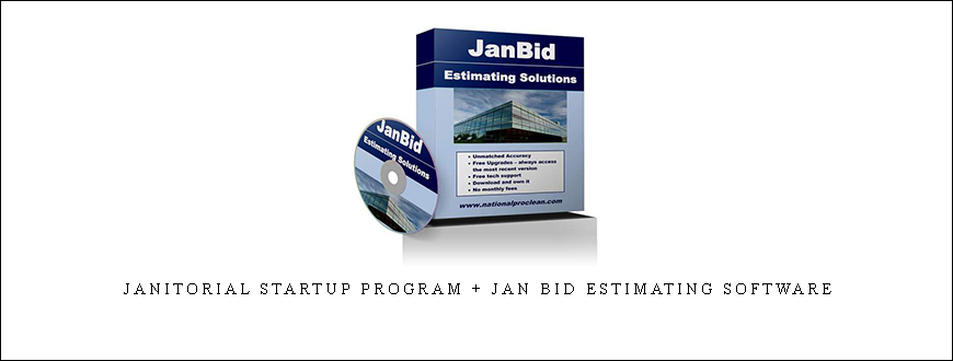 Janitorial Startup Program + JAN BID Estimating Software