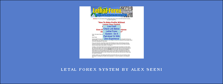 Letal Forex System by Alex Seeni