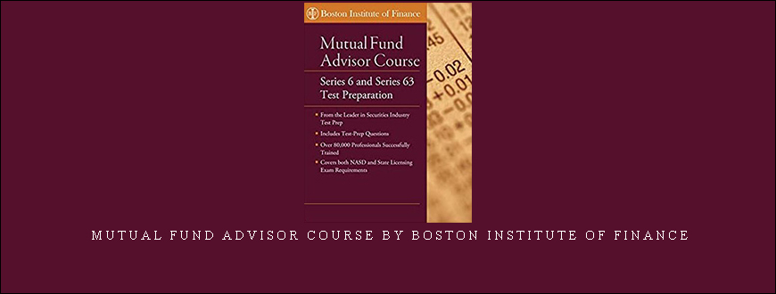 Mutual Fund Advisor Course by Boston Institute of Finance