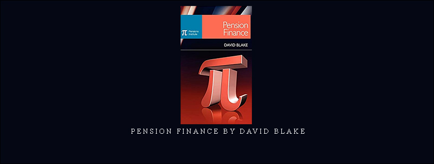 Pension Finance by David Blake