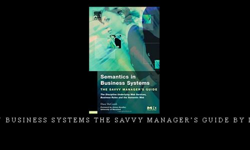 Semantics in Business Systems The Savvy Manager’s Guide by Dave McComb