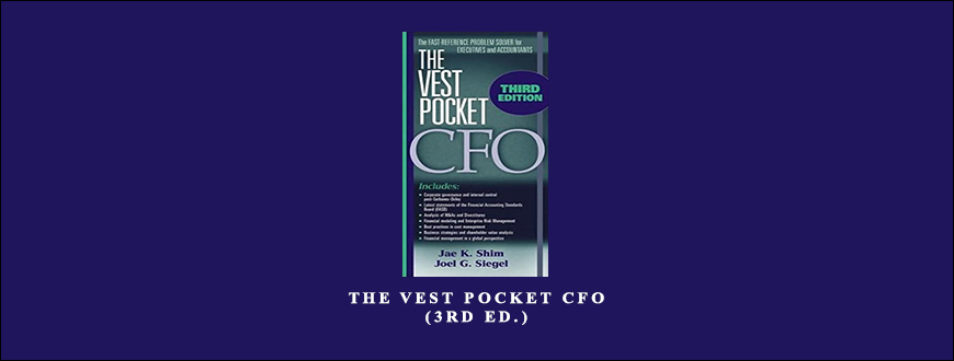 The Vest Pocket CFO (3rd Ed.) by Jae K.Shim