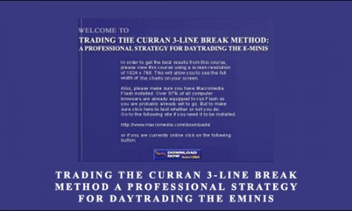 Trading The Curran 3-Line Break Method A Professional Strategy For Daytrading The Eminis by Chris Curran