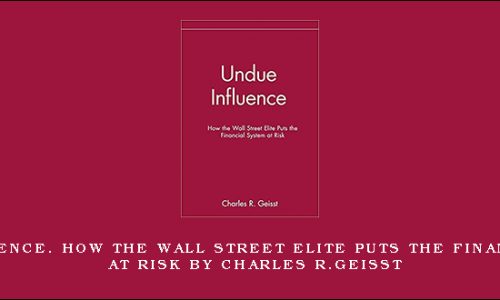 Undue Influence. How the Wall Street Elite Puts the Financial System at Risk by Charles R.Geisst