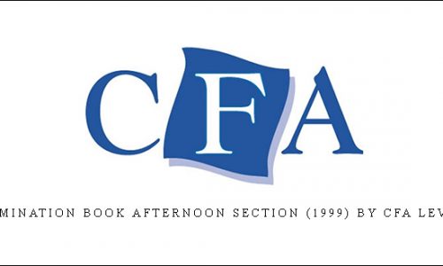 Examination Book Afternoon Section (1999) by CFA Level 2