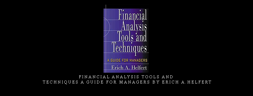 Financial Analysis Tools and Techniques a Guide for Managers by Erich A