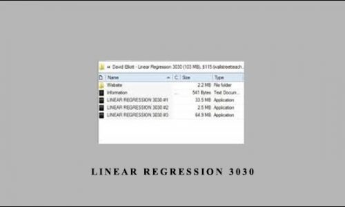 Linear Regression 3030 by David Elliott