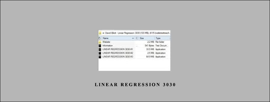 Linear Regression 3030 by David Elliott