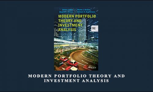 Modern Portfolio Theory and Investment Analysis by Edwin J.Elton