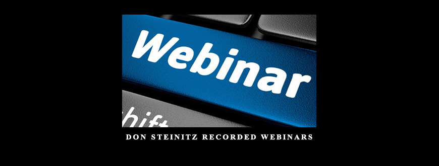 Don Steinitz Recorded Webinars