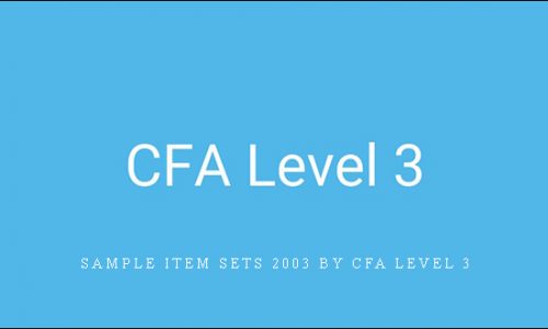 Sample Item Sets 2003 by CFA Level 3