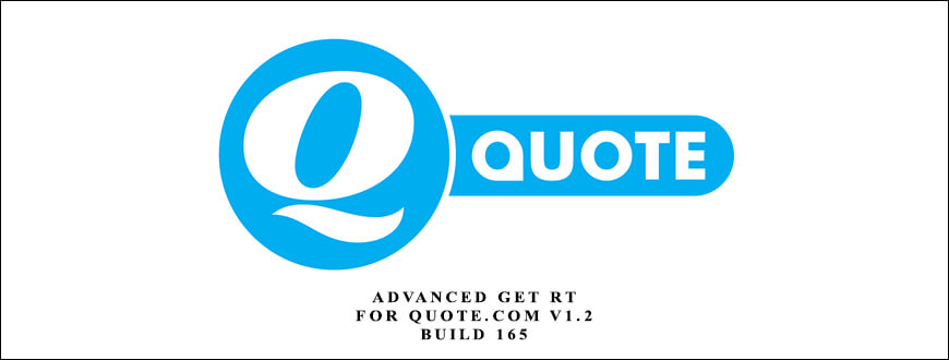 Advanced GET RT for Quote.com v1.2 Build 165