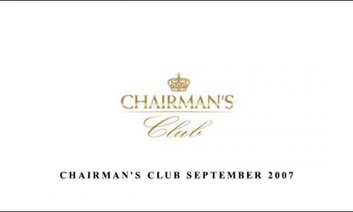 Chairman’s Club September 2007