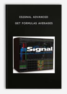 eSignal Advanced GET Formulas Averages