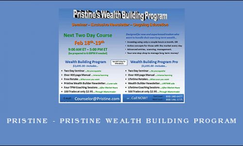 Pristine – Pristine Wealth Building Program