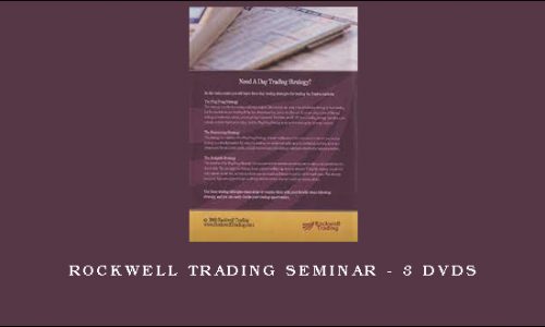 Rockwell Trading Seminar – 3 DVDs