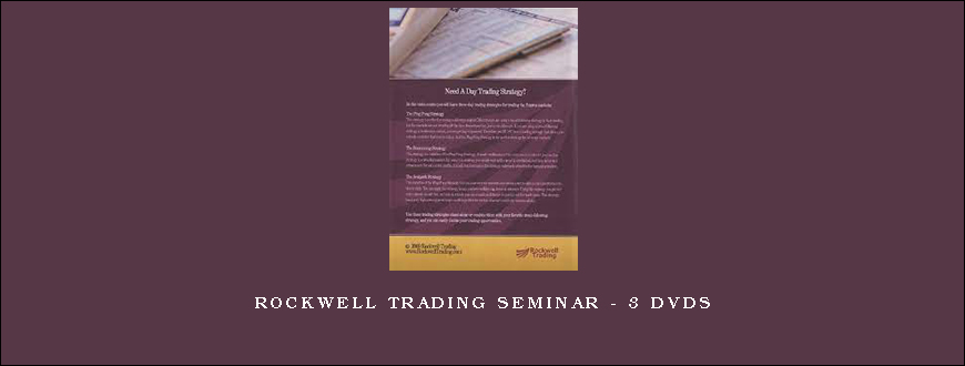 Rockwell Trading Seminar – 3 DVDs