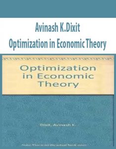 Avinash K.Dixit – Optimization in Economic Theory