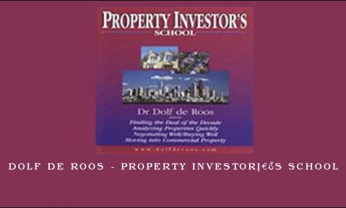 Dolf De Roos – Property Investor’s School