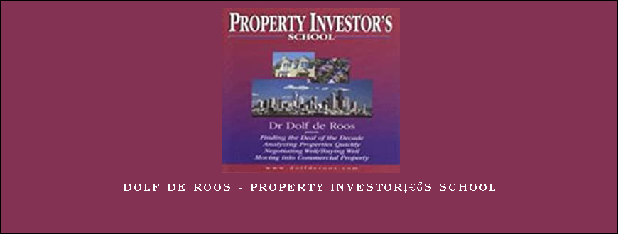 Dolf De Roos – Property Investorâ€™s School