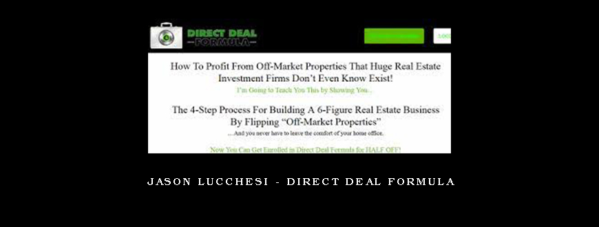 Jason Lucchesi - Direct Deal Formula