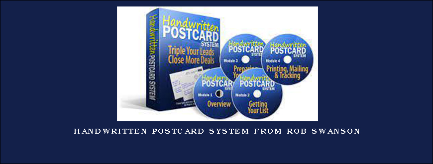 Handwritten Postcard System from Rob Swanson