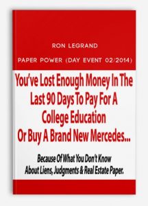 Ron Legrand - Paper Power (Day Event 02 2014)