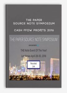 The Paper Source Note Symposium - Cash Ffow Profits 2016