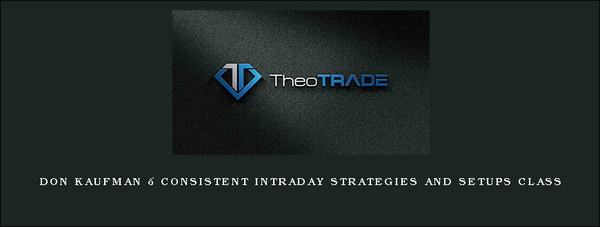 Don Kaufman – Consistent Intraday Strategies and Setups Class