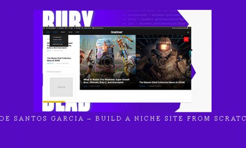 Joe Santos Garcia – Build A Niche Site From Scratch |