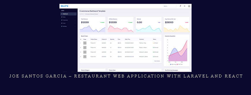 Joe Santos Garcia – Restaurant Web Application with Laravel and React