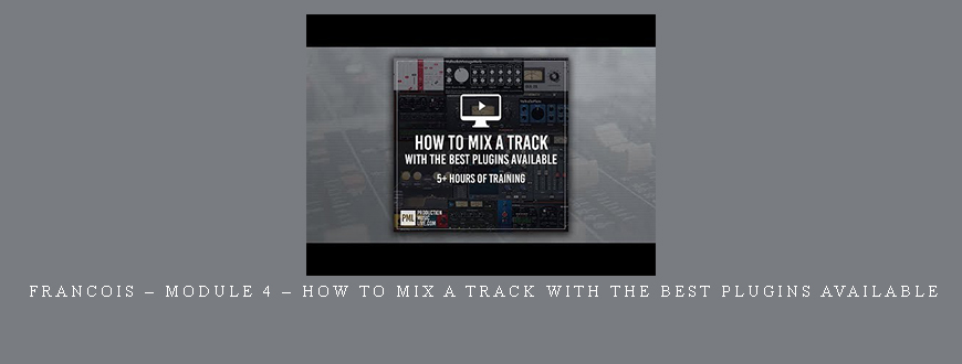 Francois – Module 4 – How to Mix a Track with the Best Plugins Available