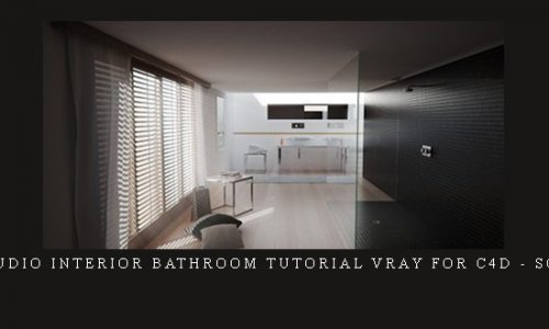 Curse Studio Interior Bathroom Tutorial Vray For C4D – Scene File |