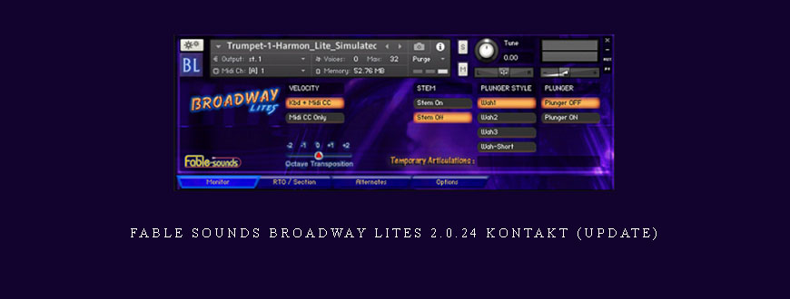 Fable Sounds Broadway LITEs 2.0.24 KONTAKT (Update)