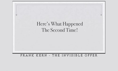 Frank Kern – The Invisible Offer |