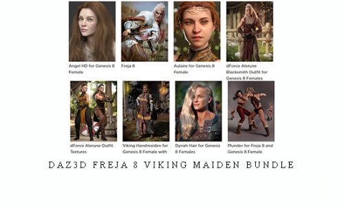 Daz3D Freja 8 Viking Maiden Bundle |