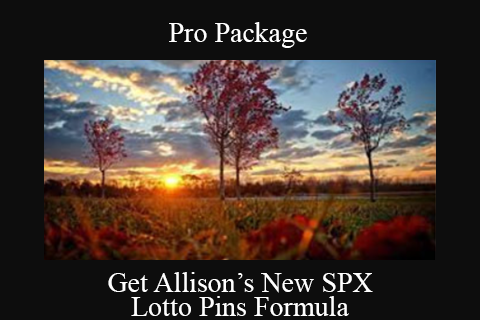 Get Allison’s New SPX Lotto Pins Formula – Pro Package